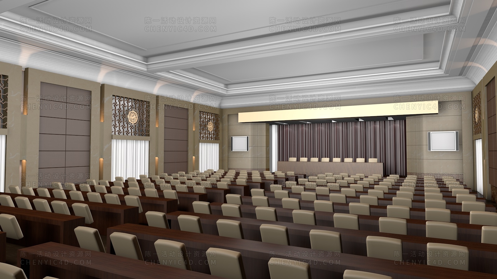 会议厅工程 室内 会议室 酒店 宴会厅 - 陈一活动设计资源网